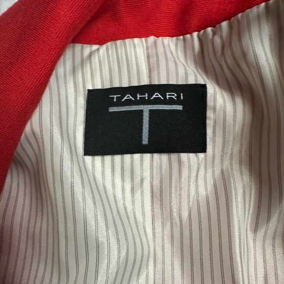 Tahari Bold Scarlet Blazer - Picture 12 of 12